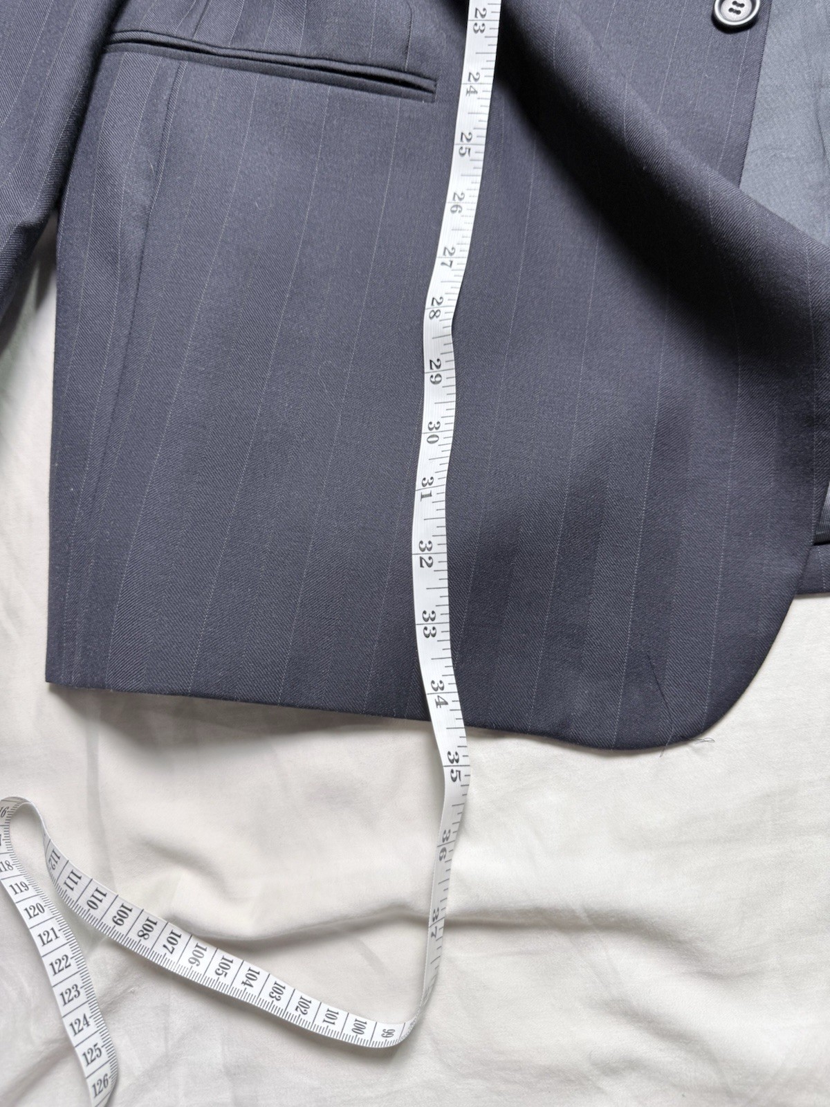 Vito Rufolo Suit Mens 48R 43×28 Made in Italy Lessona Super 100s 2 Piece Cuffed