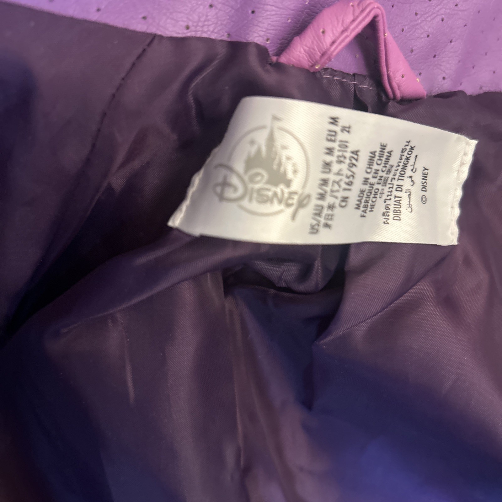 Disney Store Marvel Hawkeye Kate Bishop Ladies’ Jacket Cosplay Purple SZ Med