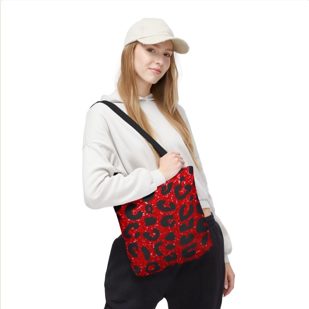 Tote Bag AOP Red Paw Print
