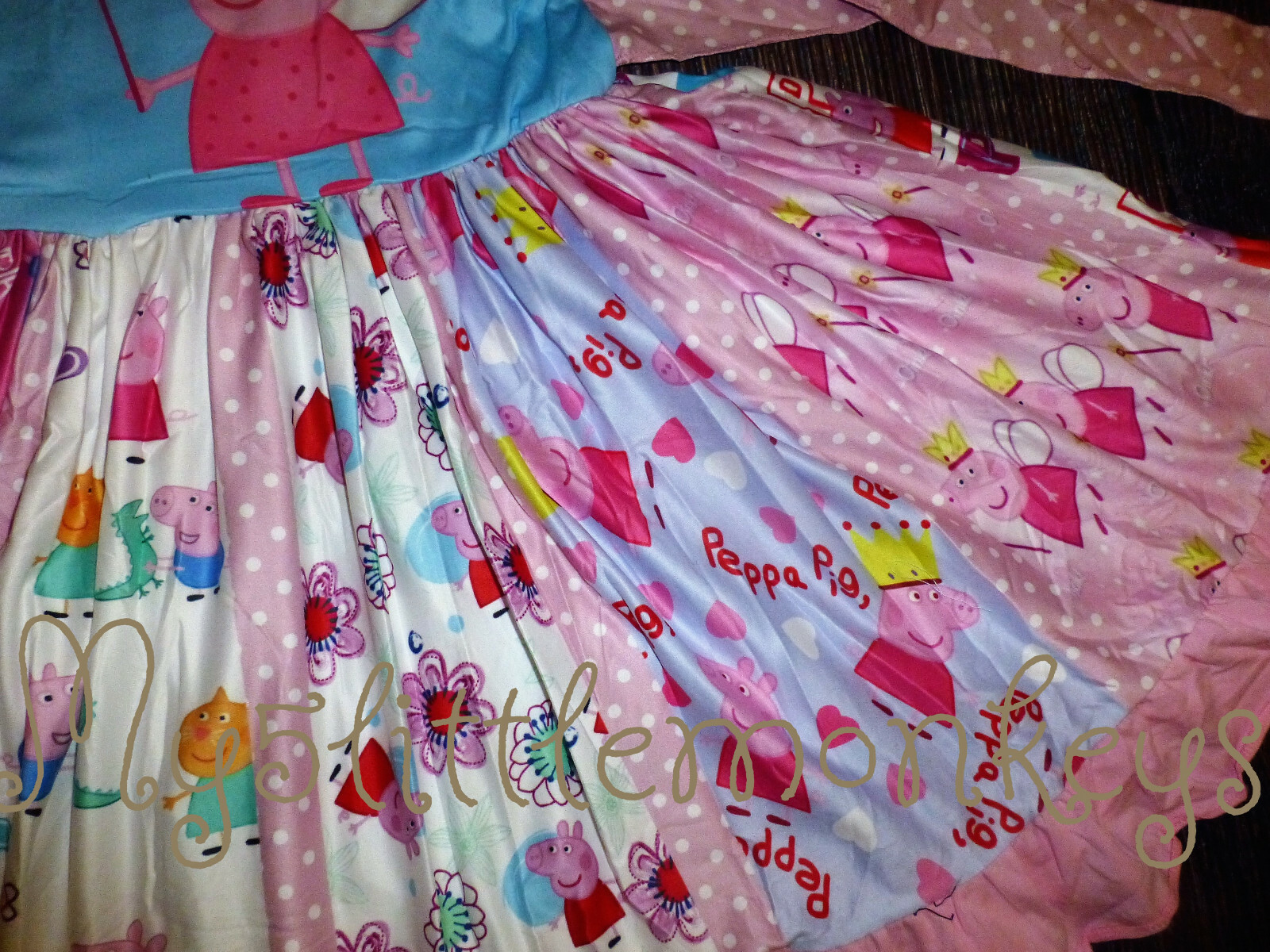 NEW Boutique Peppa Pig Girls Sleeveless Ruffle Twirl Dress
