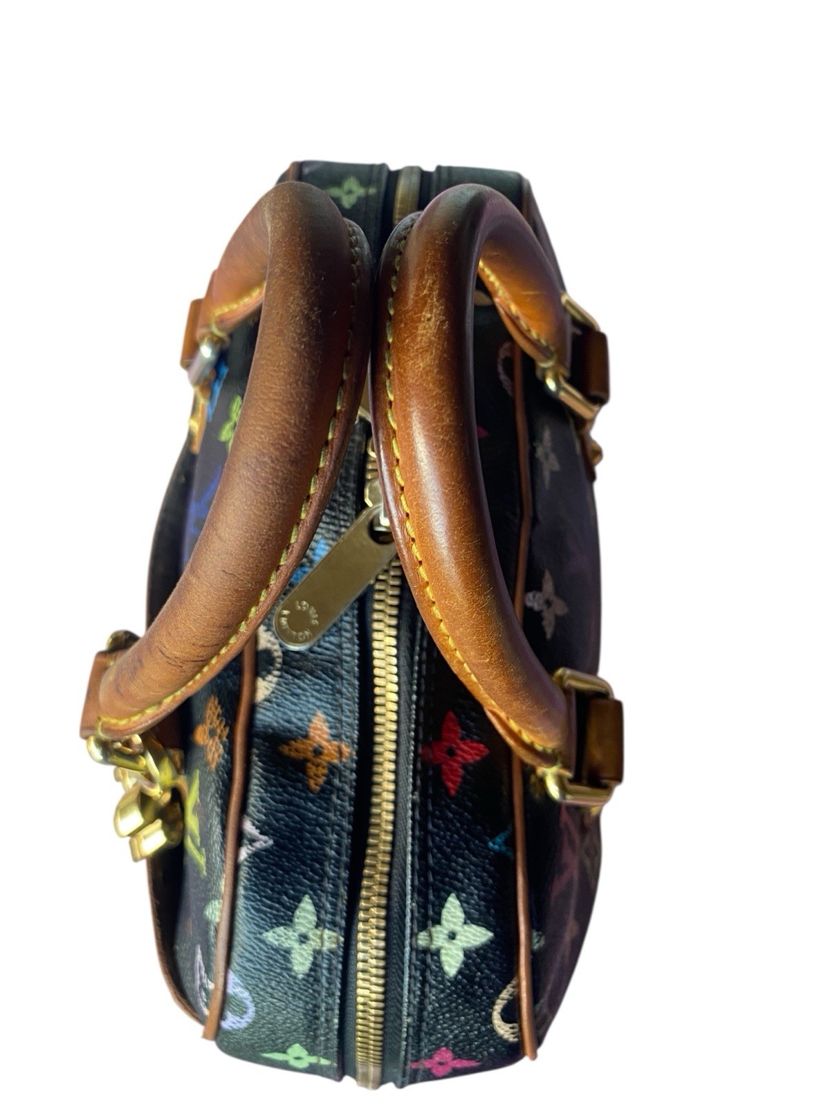 🍒ICONIC BAG LOUIS VUITTON TROUVILLE TAKASHI MURAKAMI MULTICOLOR BLACK AUTH 🍓
