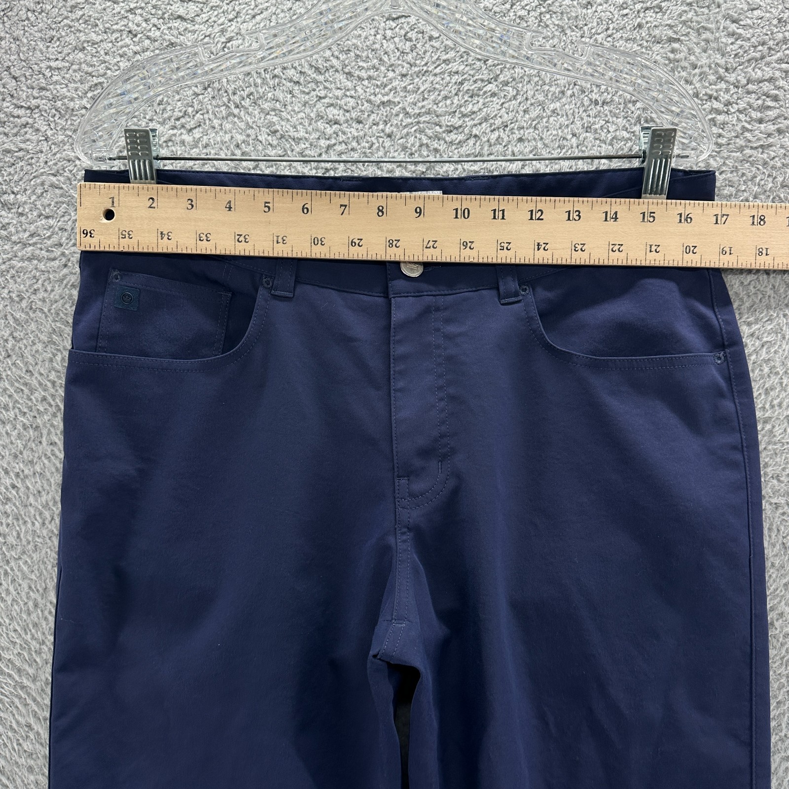 Peter Millar Pants Mens 33×30 Blue EB66 Golf Performance 5 Pocket Chino Pants