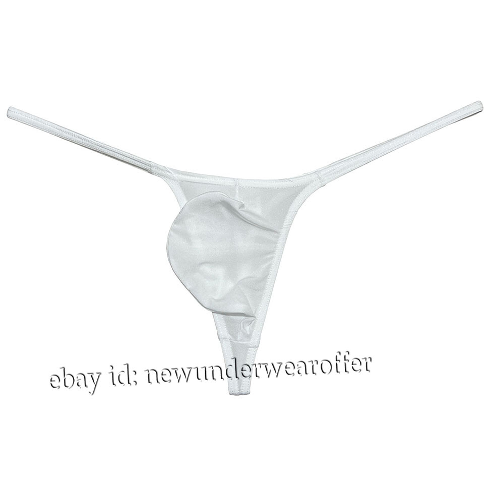 Men Ice Silk String Thong Grape Smugglers Contoured Pouch Underwear Narrow Waist