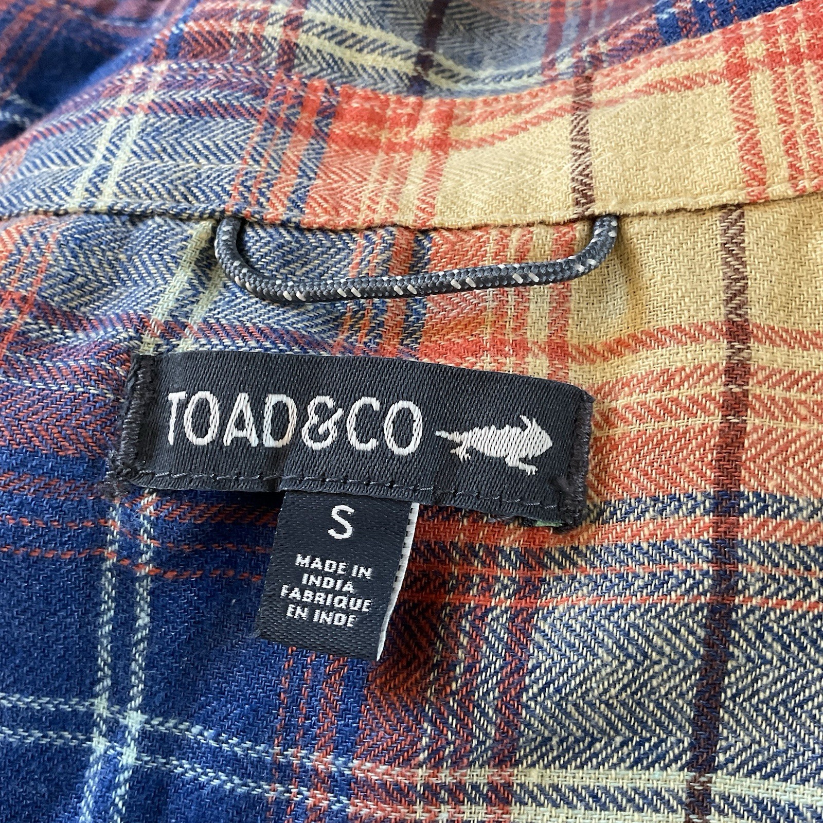 Toad&Co Women’s Re-Form Flannel Boxy Shirt Plaid Size S Outdoor Camping Hiking