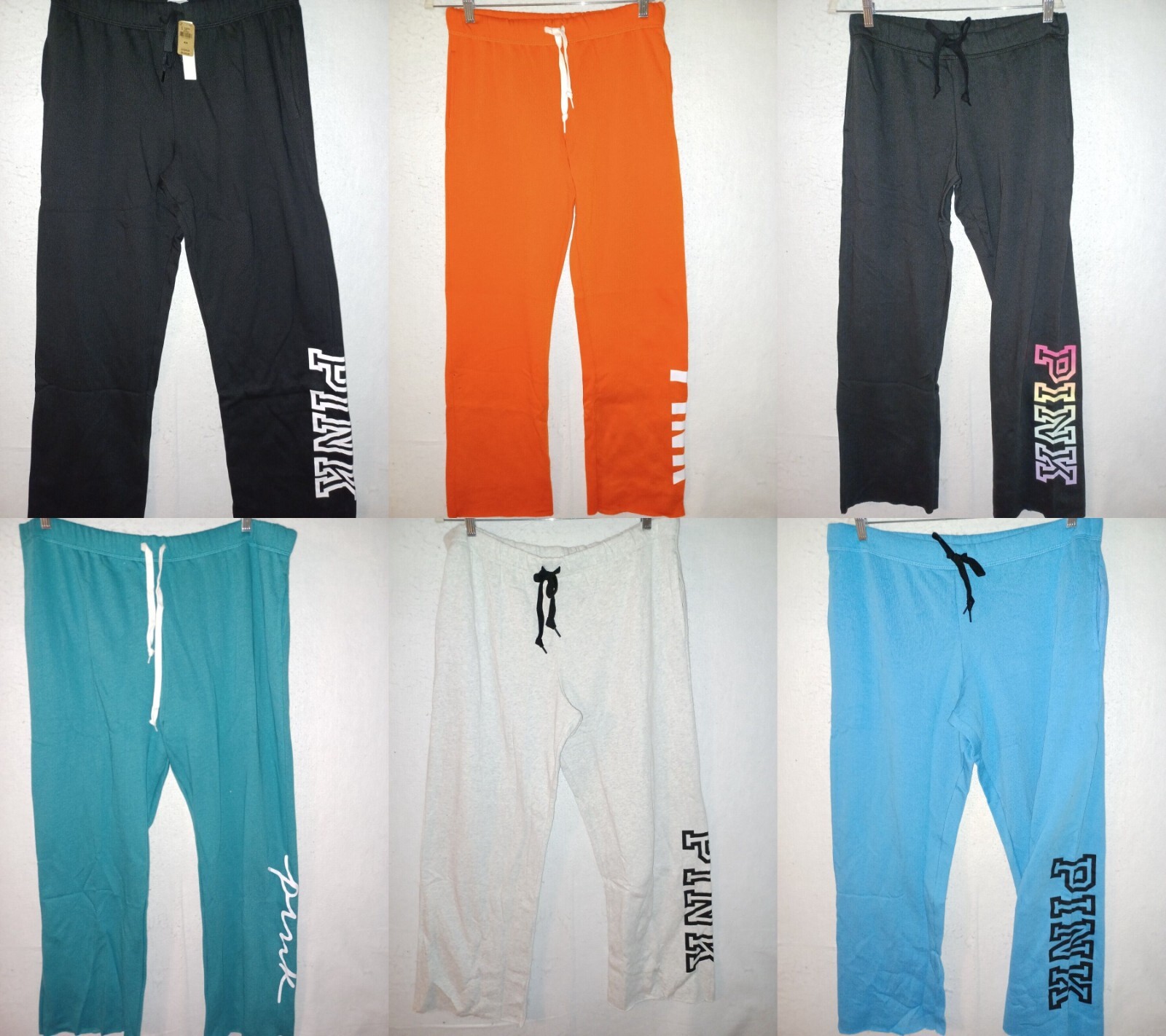 Victoria Secret PINK Sweatpants Boyfriend Wide Leg Pants XS S M L XL XXL NEW NWT