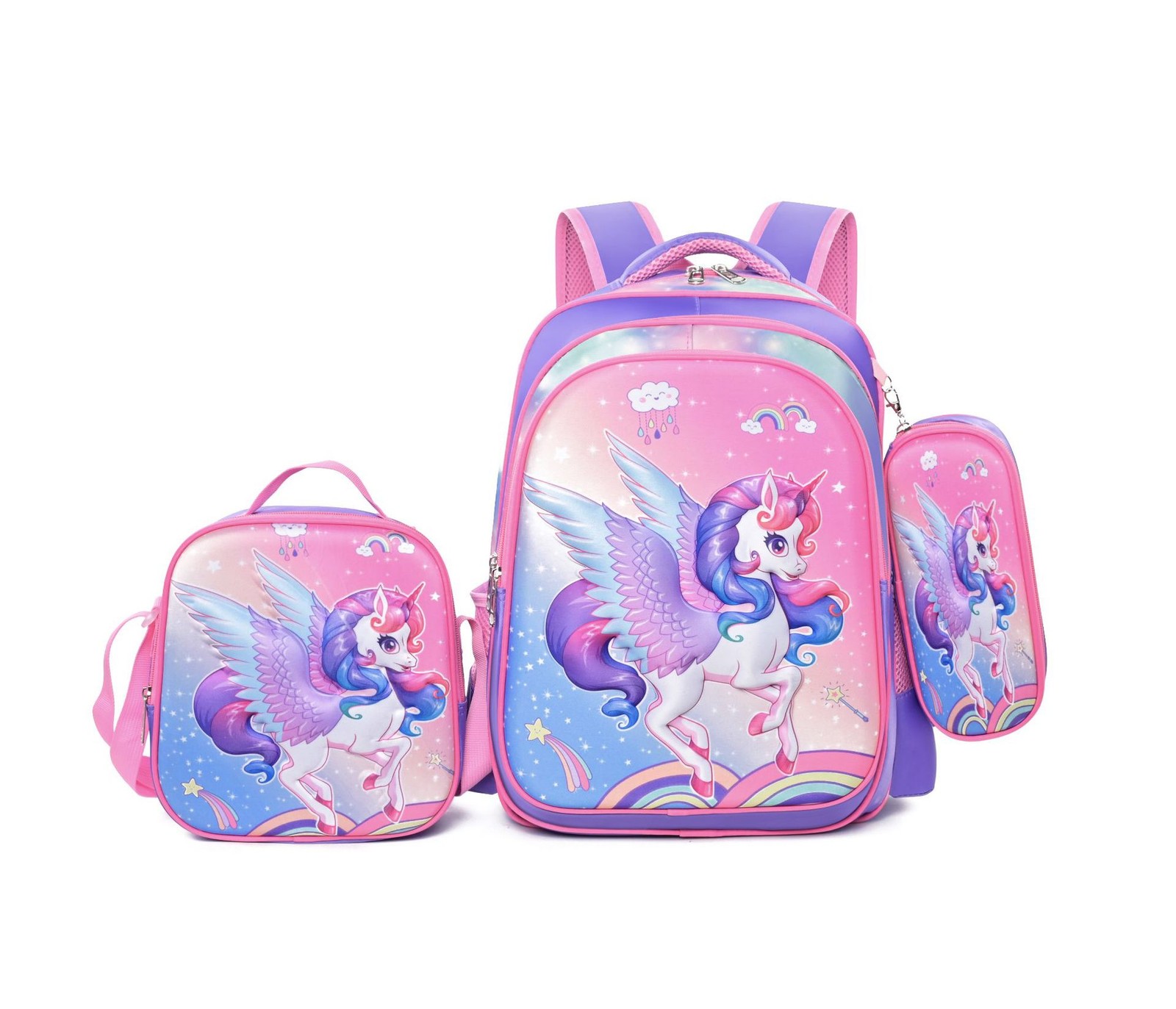 Cartoon Sofia- &KITTYThe First School Bag Backpack For Kids Girls/boys Lunch Bag