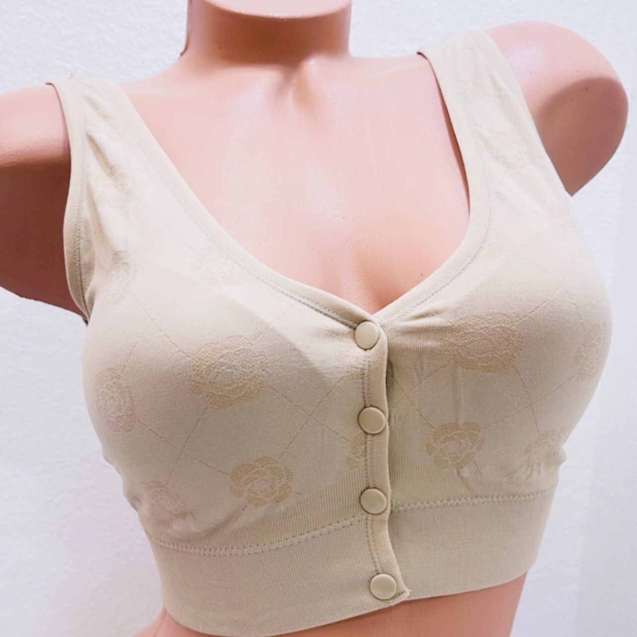 6Pk Sport Bras Seamless Wire Free open front Support Tank Sports Yoga Sleep Bra