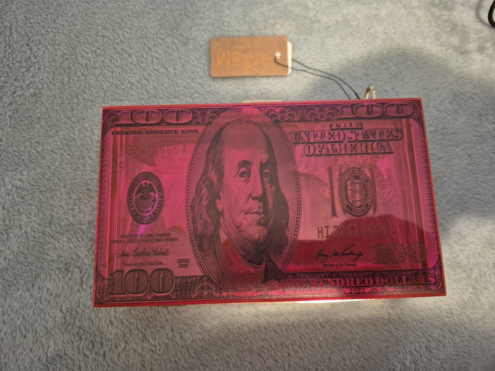 Money clutch Purse Handbag Wallet Card Holder Evening Party Red