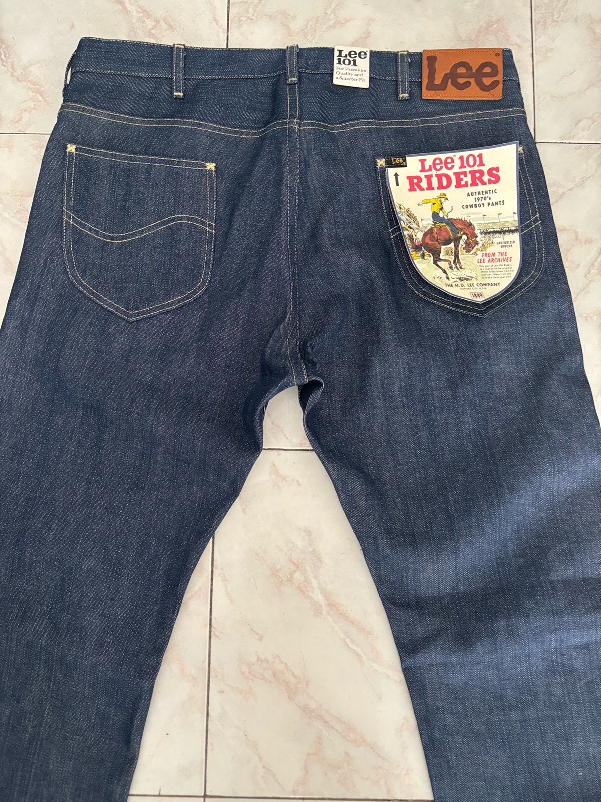 LEE Jeans 101 Japan Sanforized Selvedge Denim Made in Italy Men’s Size 36×32