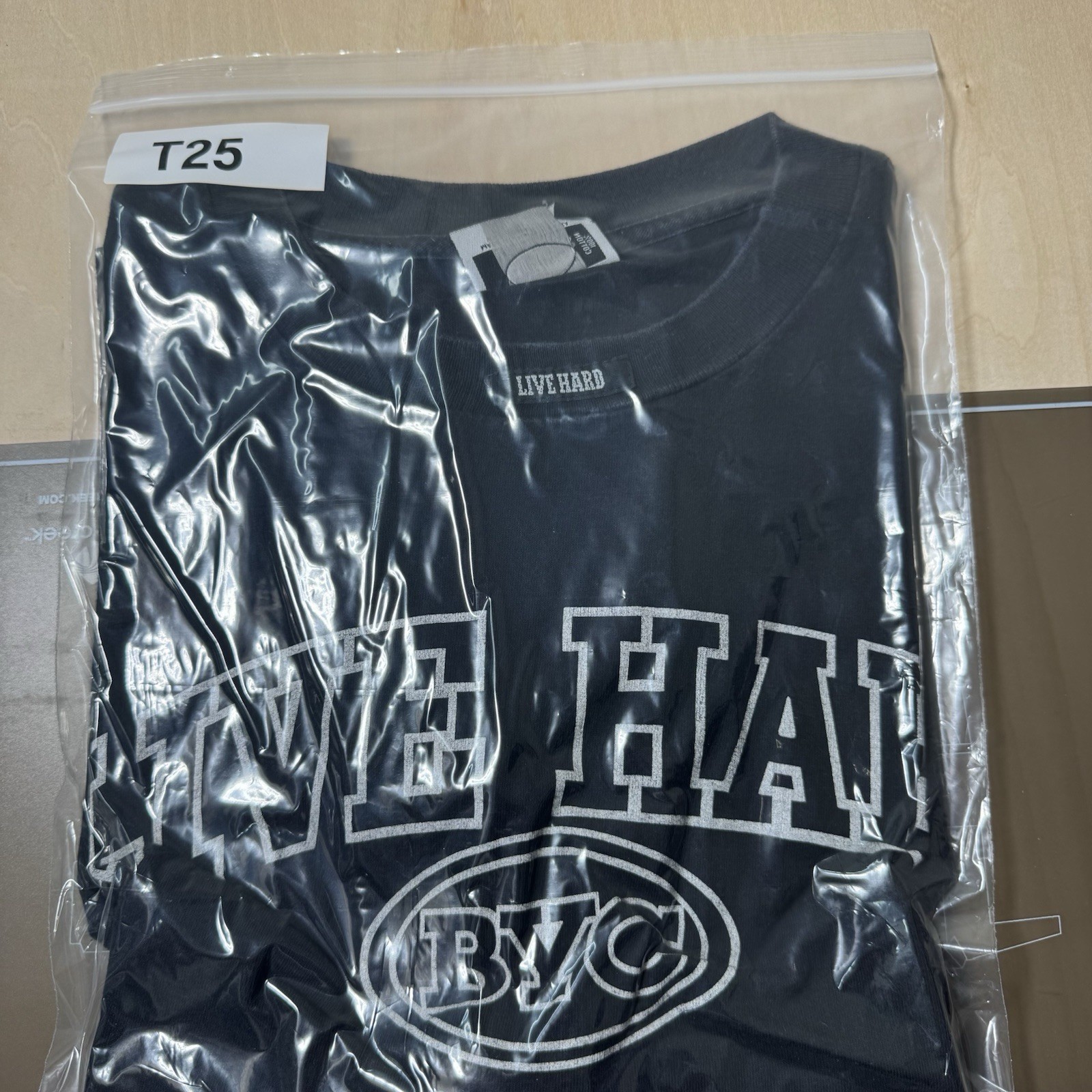 Live Hard BYC Because You Can! T Shirt Mens XL? Black Short Sleeve Work Out Gym