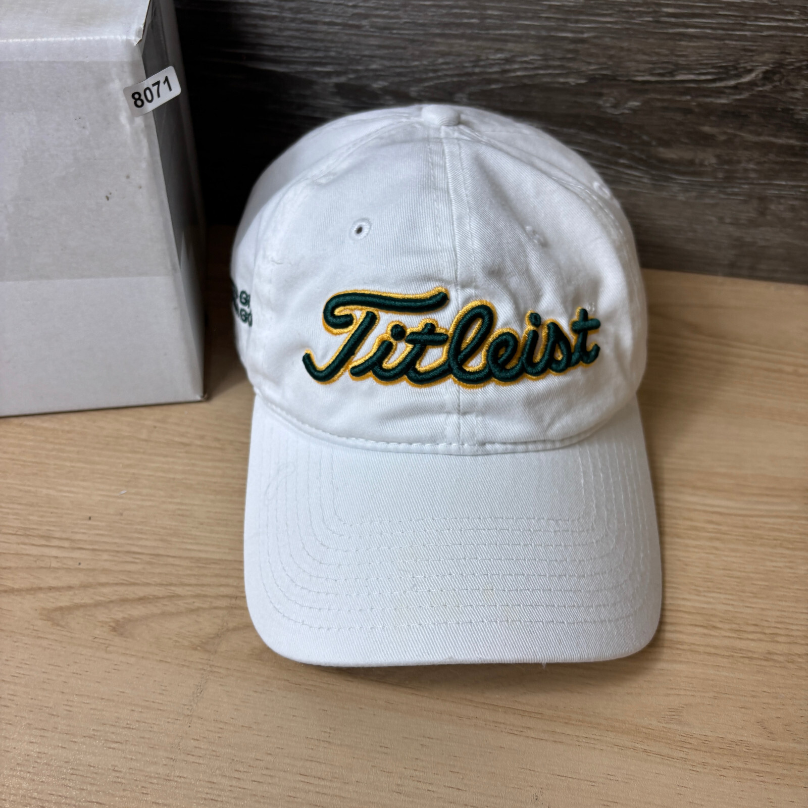 Titleist Hat Cap Strap Back White Green Emerald Greens Junior Golf