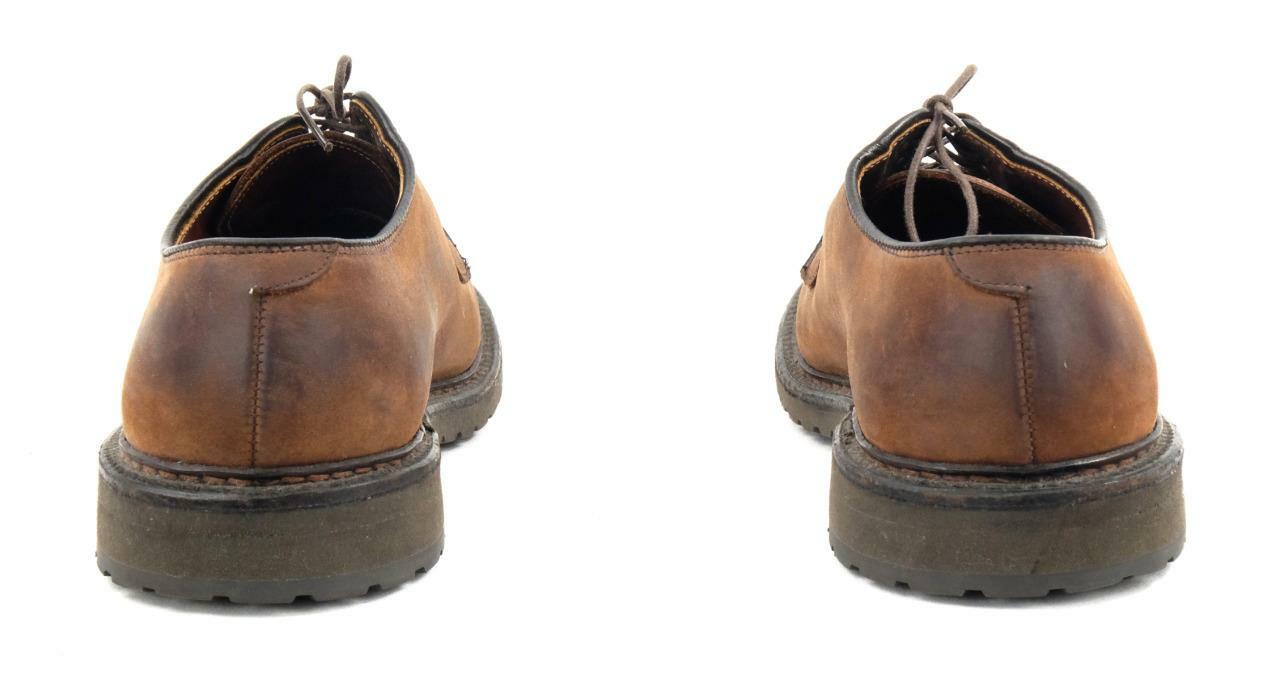 ALDEN Sz. 9.5 A/C Oxford Dress Shoes Goodyear Welt Oiled Leather Ombre Dk Brown