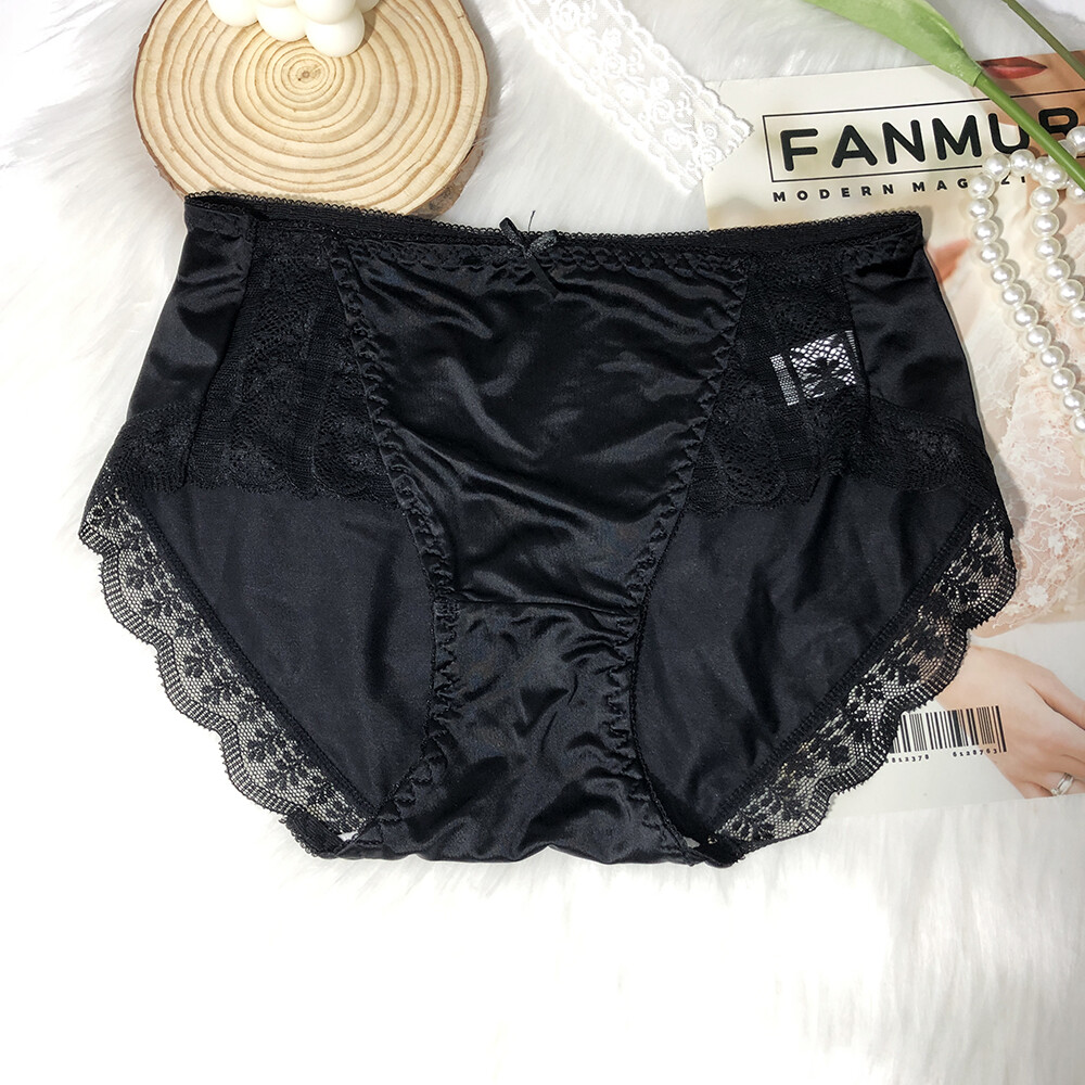 5 Pcs Women Girls Sexy Satin Panties French Fashion Underwear Briefs Lingeries