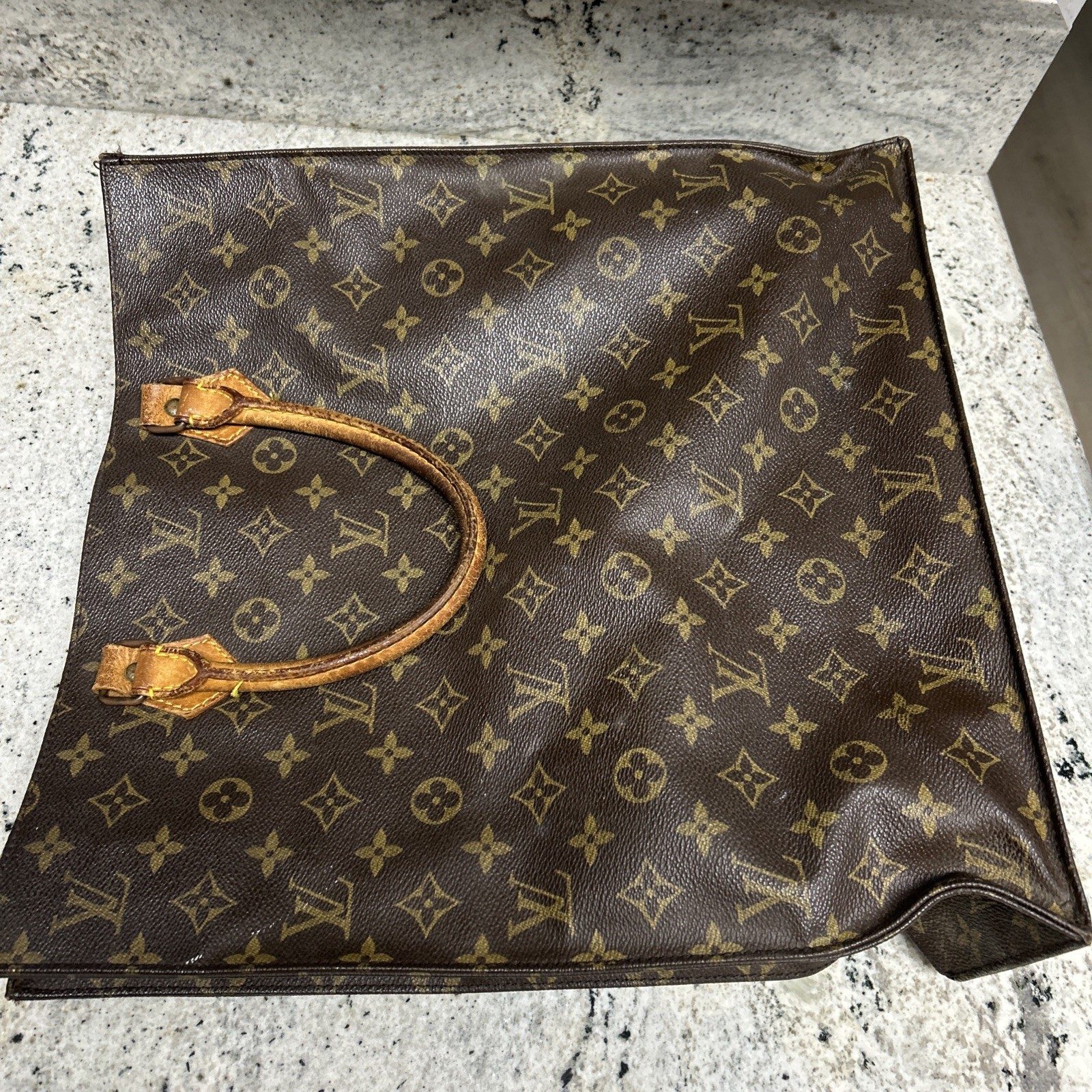 Vintage Louis Vuitton Brown Monogram Canvas Sac Plat – 1 OWNER 🔥🔥
