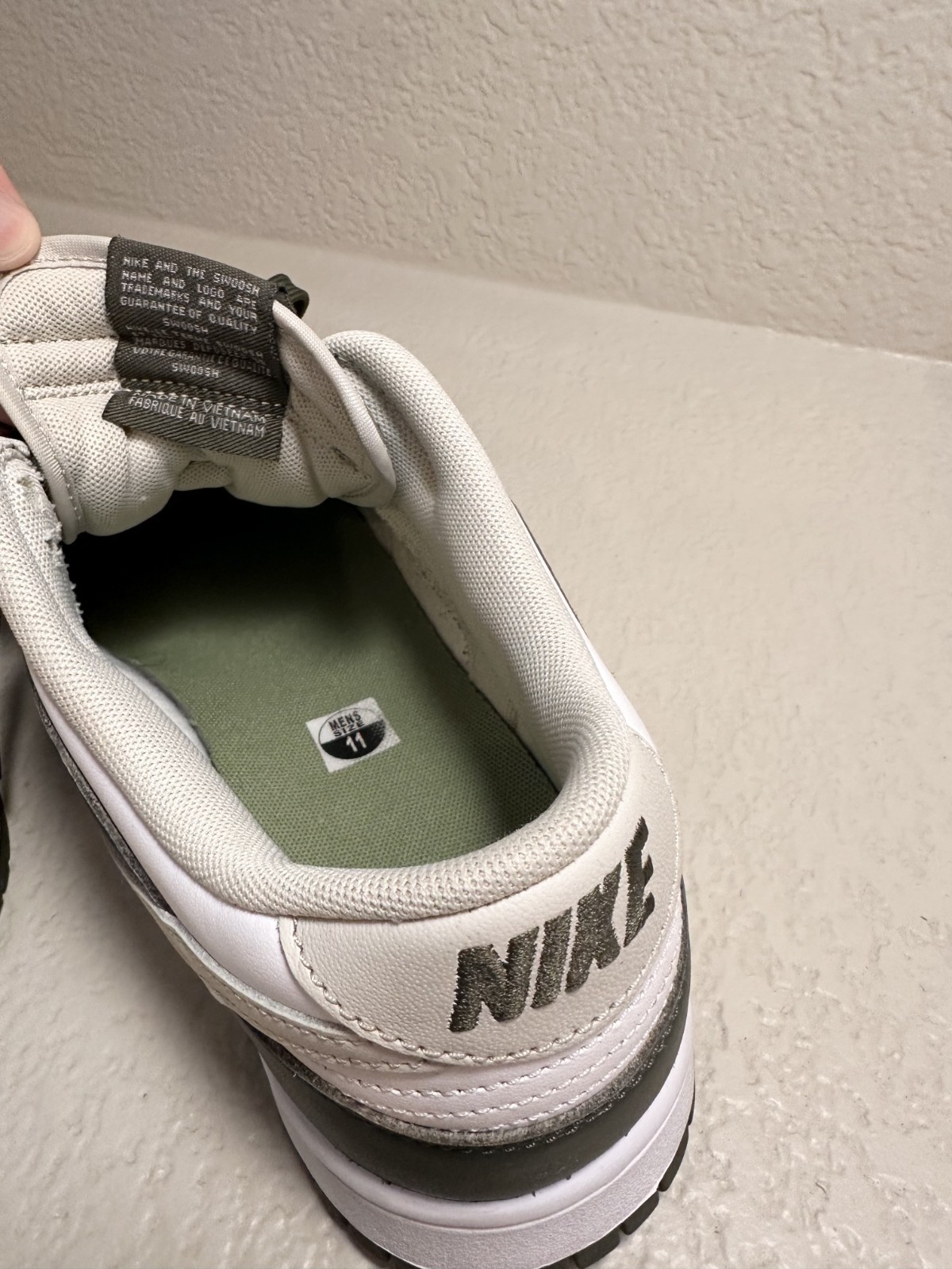 Size 11 – Nike Dunk Low Oil Green – No Box