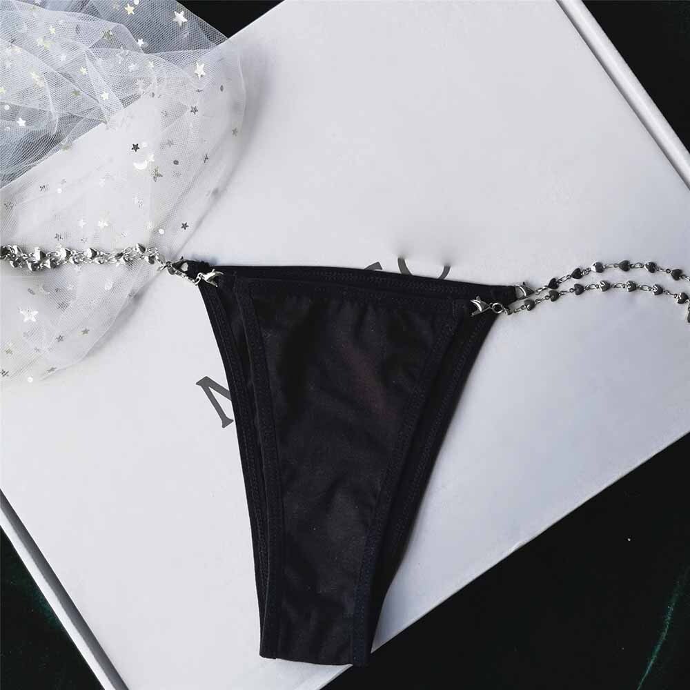 Ladies Womens Sexy T back Chain G-string Thong Panties Lingeries Underwear Brief