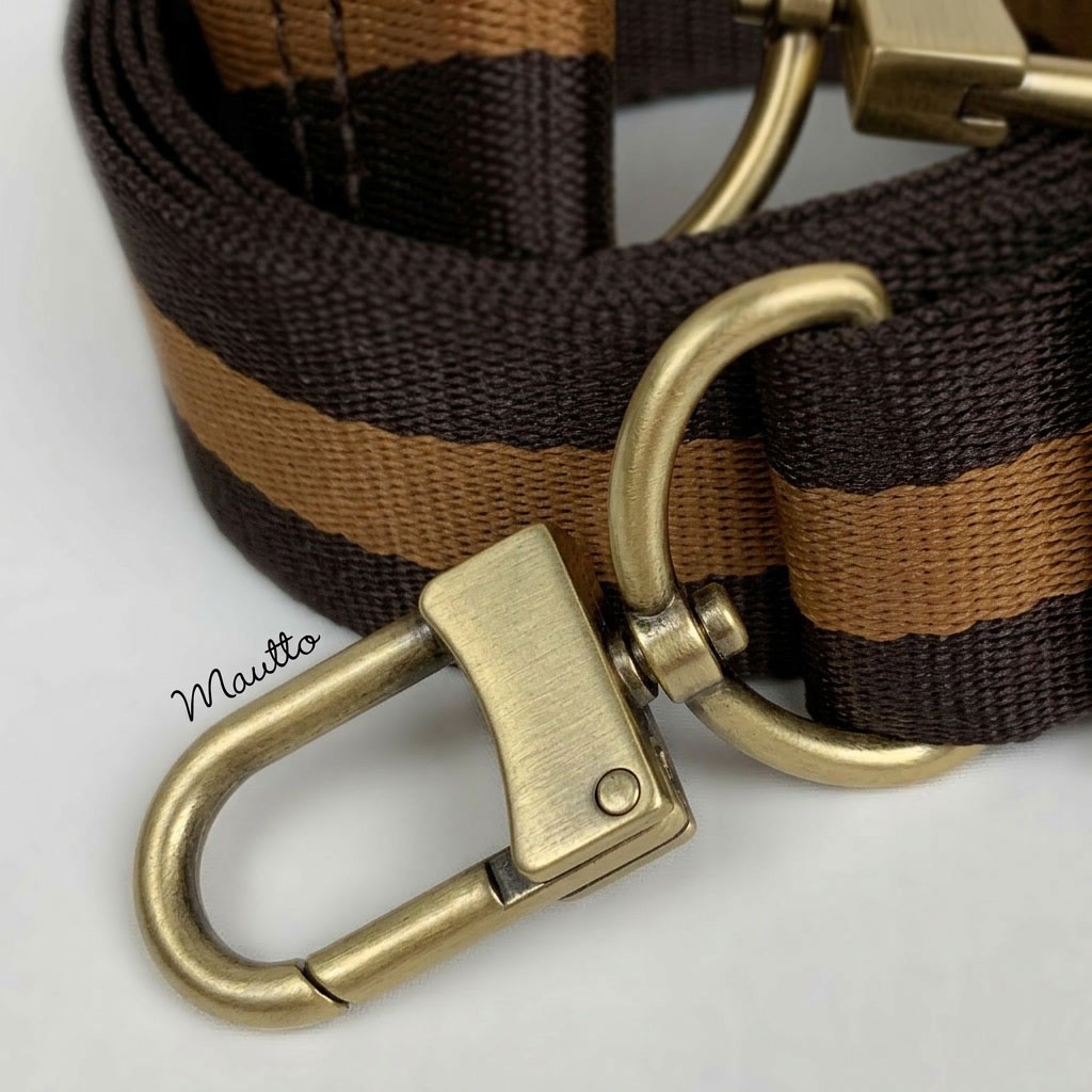 Dark Brown & Golden Honey Strap for LV Purses/Bags – Adjustable Crossbody Length