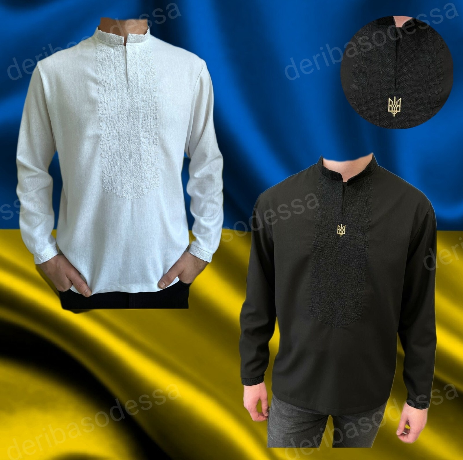 Traditional Ukrainian men’s embroidered shirt Vyshyvanka XS,S,M,L,XL 2XL,3XL,4XL