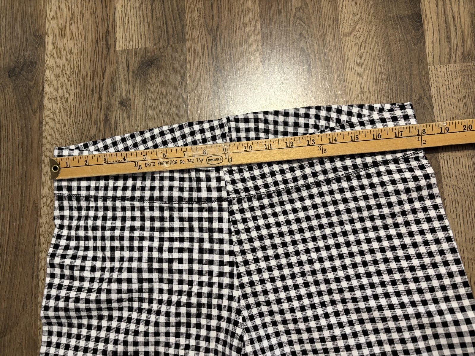 MIXIT Pants, Women’s Size XL, Black White, Checkered, Leggings, Pull On