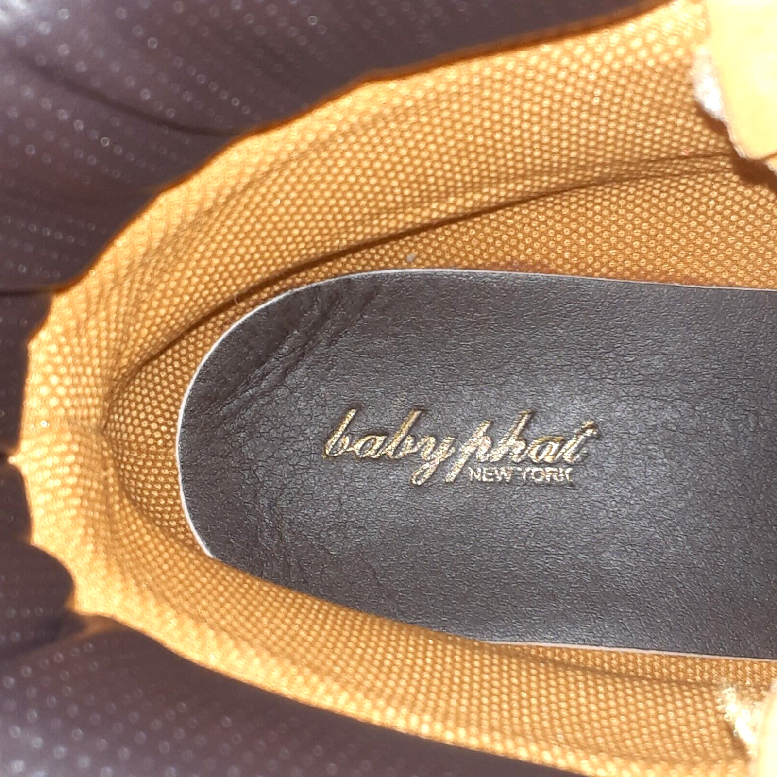 Vintage Baby Phat Nubuck Wheat Synthetic Leather Construction Boots 9 RARE NWOB