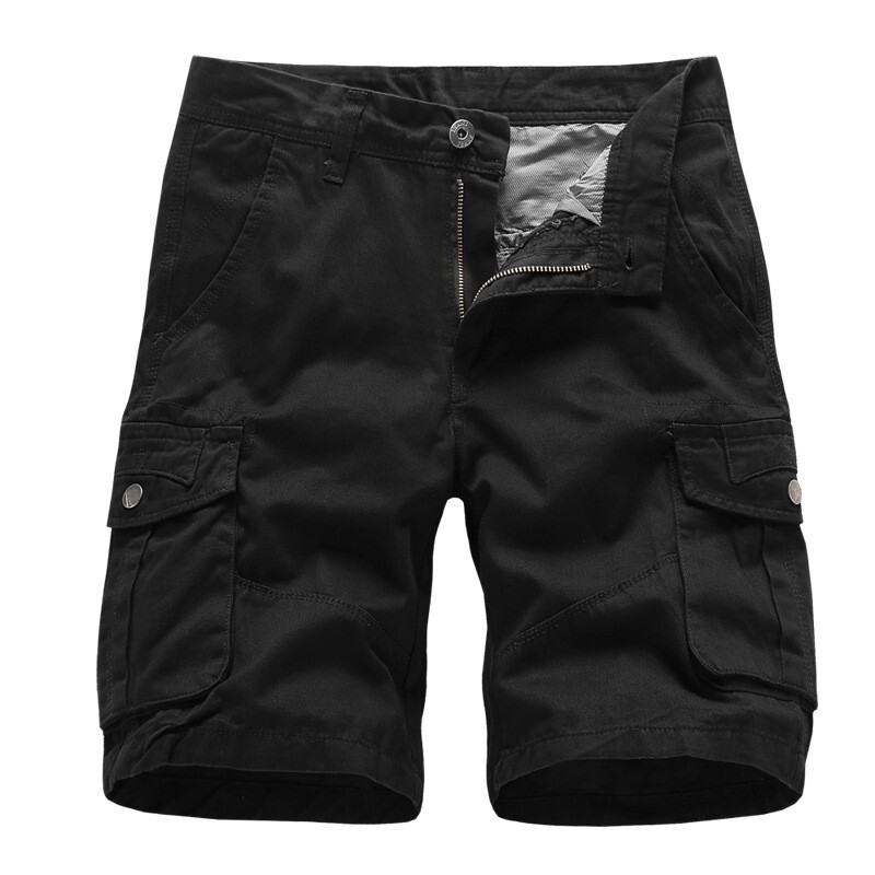 Men’s Casual Chino Cargo Shorts Pants Solid Multi Pockets Workwear Trousers