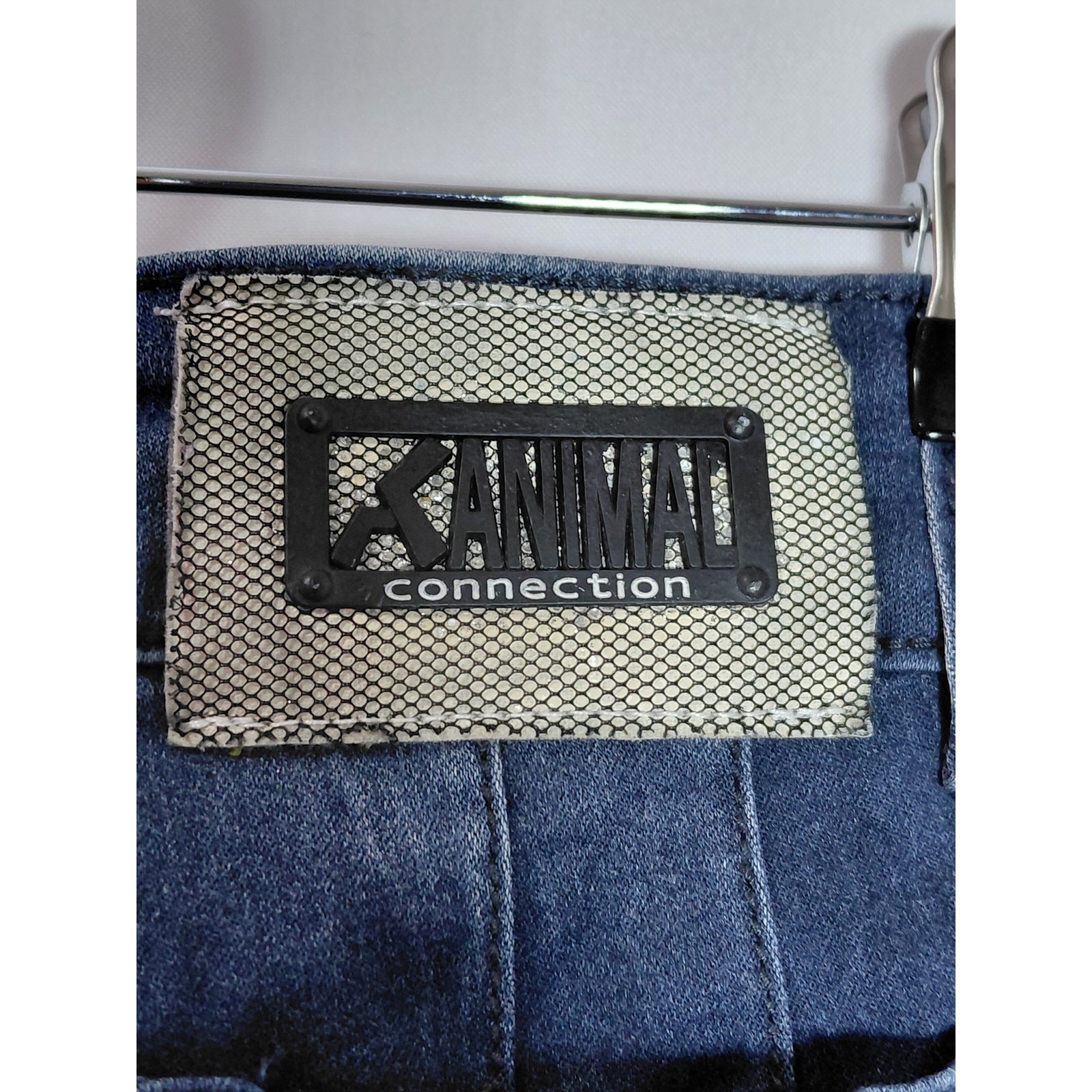 Animal Connection Denim Embellished Jeans Blue Mid (10-12 in) Slim Women Size 28