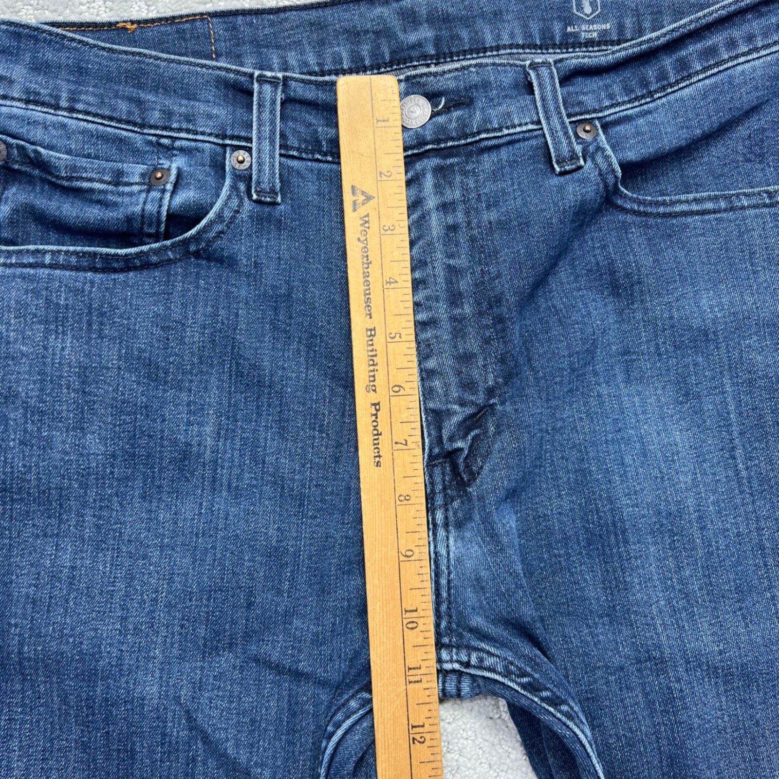 Levis 502 Jeans Mens 33×30(34×28) Regular Taper Denim Stretch All Seasons Tech