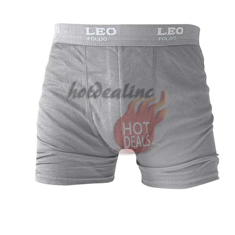 Men’s 6 Pack Boxer Briefs 100% Cotton Comfort Stretch Waistband Underwear S-XL