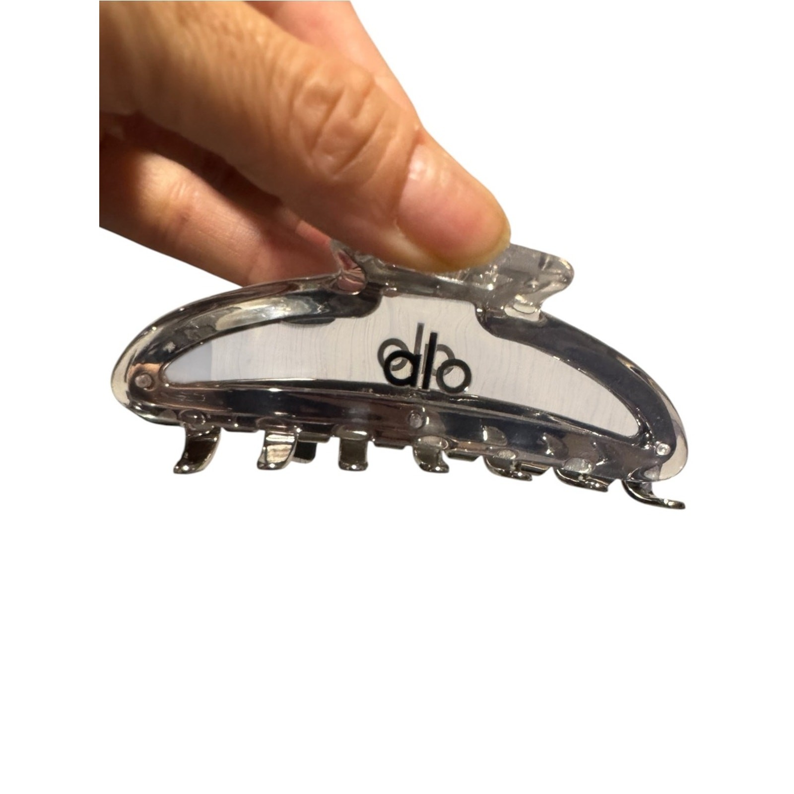 Alo Yoga Acrylic Illusion Claw Clip – Clear Acetate/Chrome