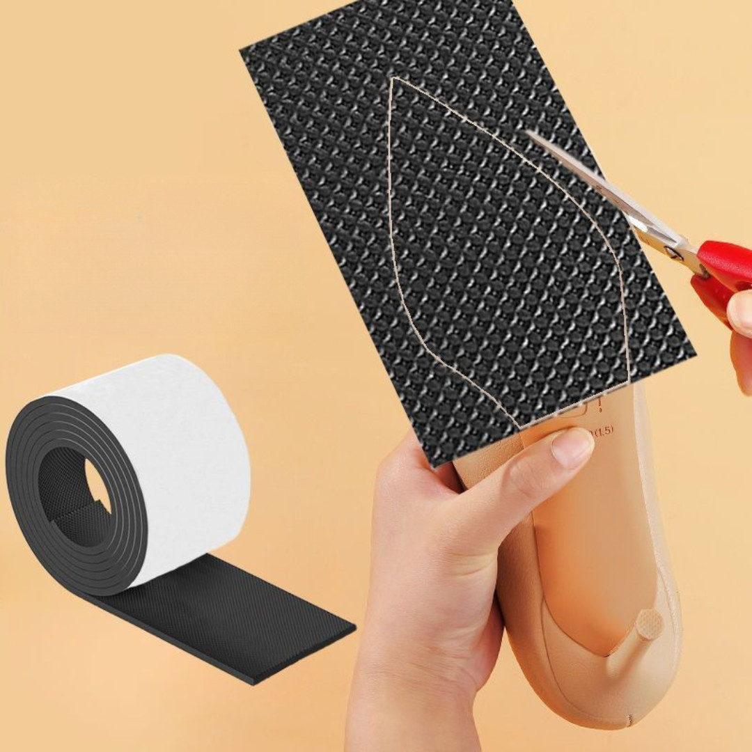 Self-Adhesive EVA Shoe Sole Repair Patch Black Rubber Anti-Slip Protector Pads