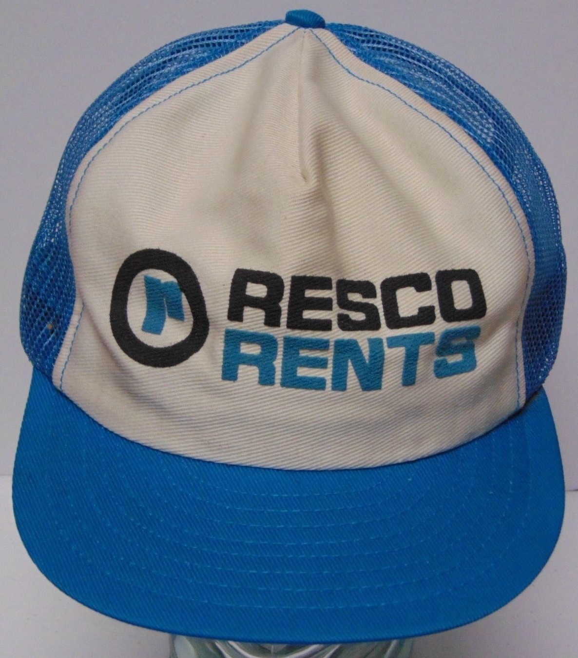 Vintage 1980s RESCO RENTS GREENSBORO NORTH CAROLINA Snapback Trucker Hat Cap USA