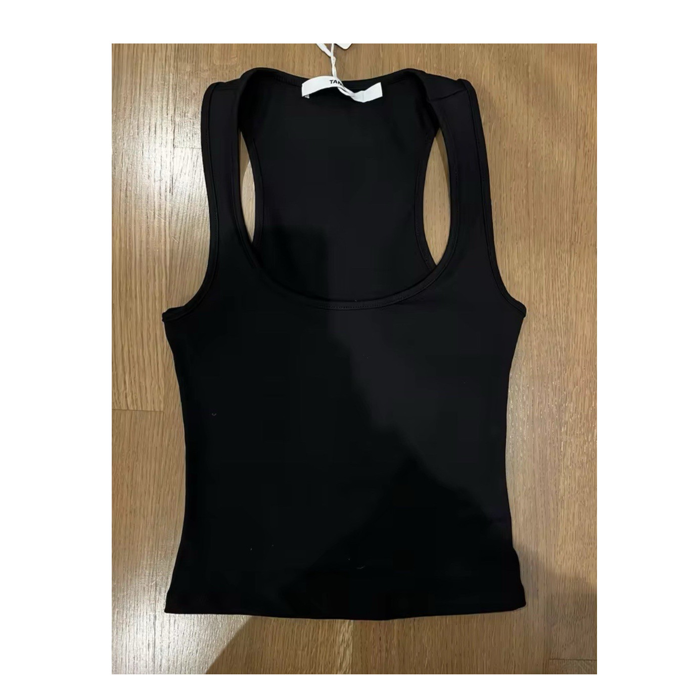 Tankair Women’s Black Racerback Tank Top Size S Scoop Neck Knit Pullover
