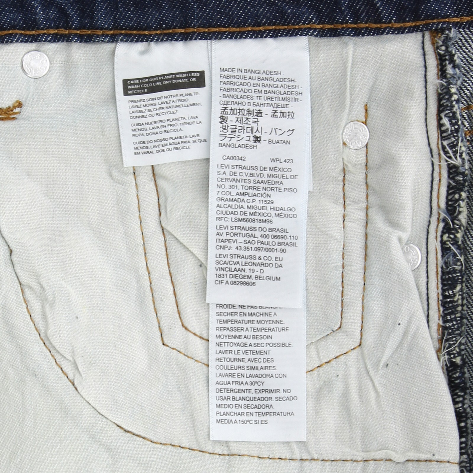 Levi’s Men’s 510 Blue Jeans Skinny Fit Low Rise Stretch Denim Tapered Pants