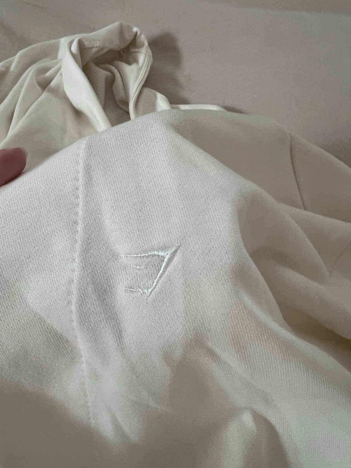 Gymshark X Whitney Simmons White Long Sleeve Open Cardigan Size Small