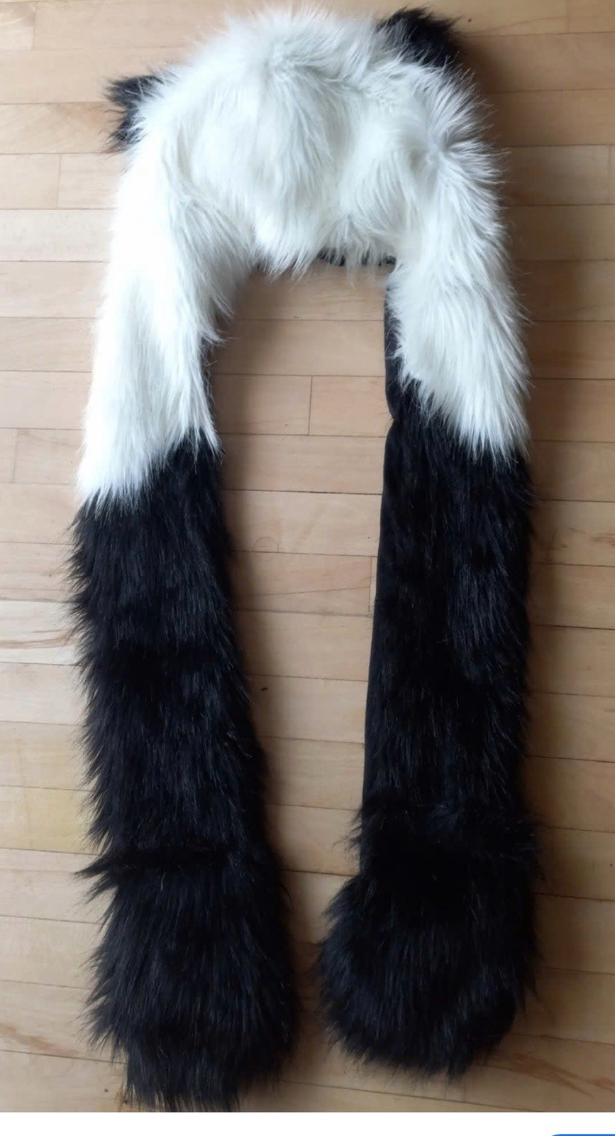 Unisex Adults Teenagers Faux Fur Fluffy Animal Hat with Paws