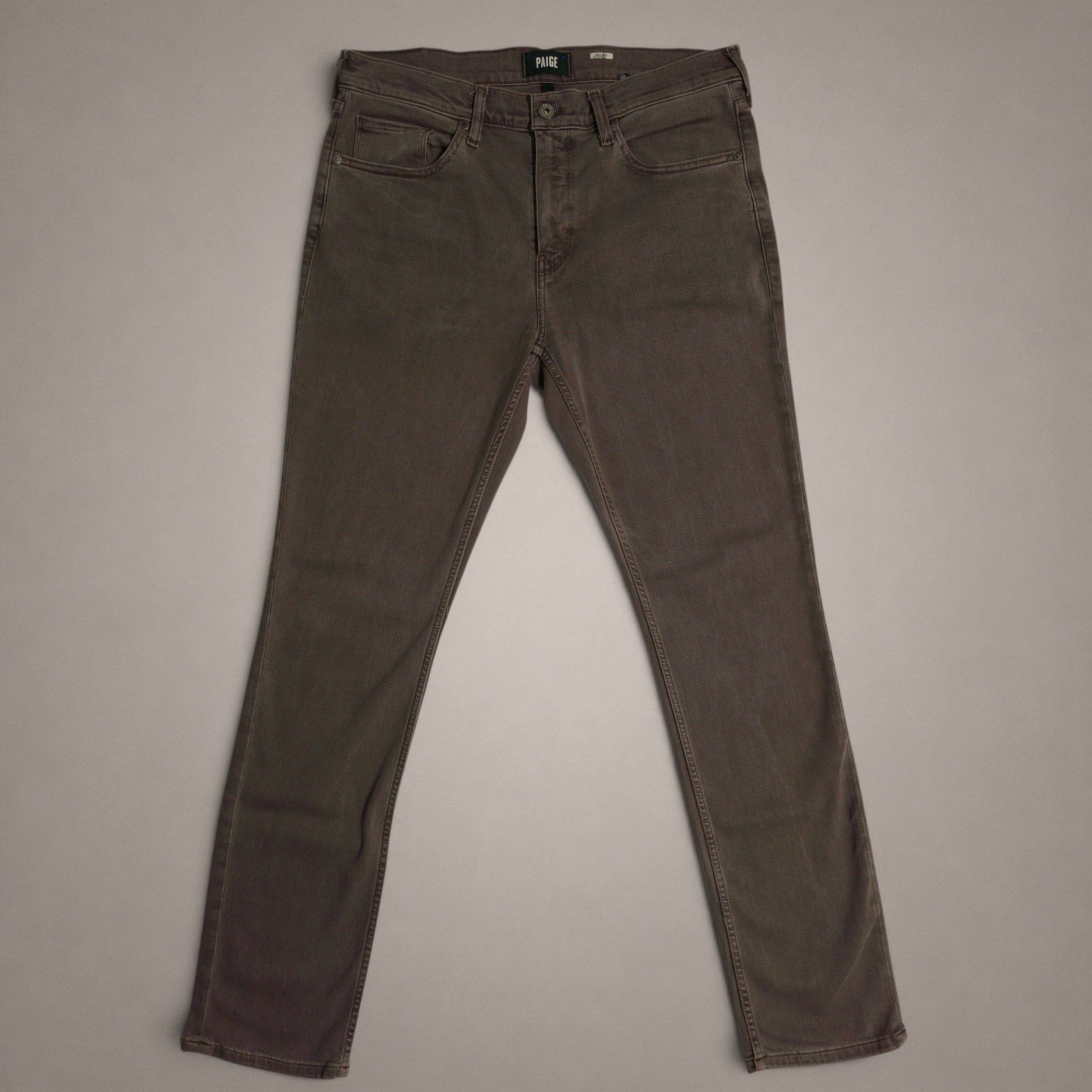 PAIGE Federal Men’s Jeans 34×32 Vintage Falcon Gray Slim Straight