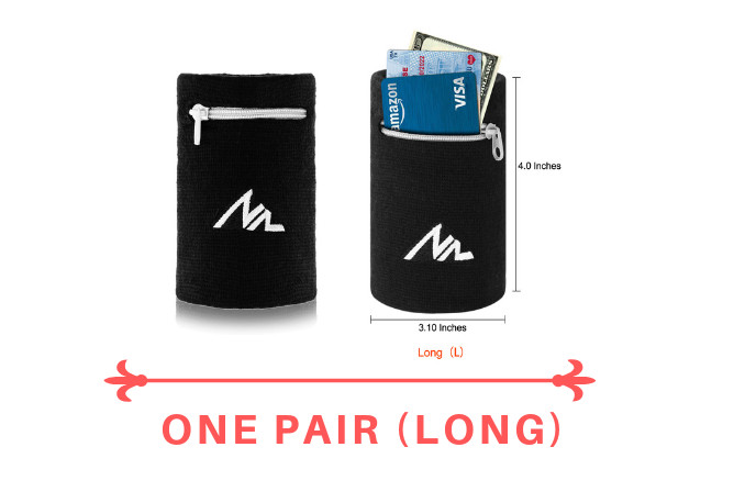 ⭐NEWZILL Wristband/Wrist Wallet (1 PAIR)! Wristband Pocket, Pouch| Unisex⭐