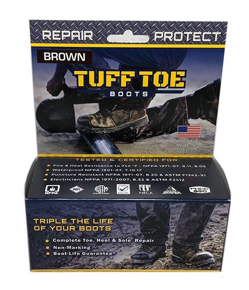 TUFF TOE Original Formula Work Boot Toe Guard Protection & Leather Repair Kit