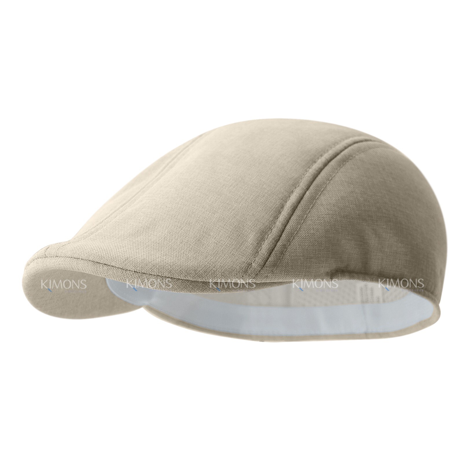 Summer Linen Plain Newsboy Gatsby Cap Ivy Hat Golf Driver Mens Flat Cabbie I