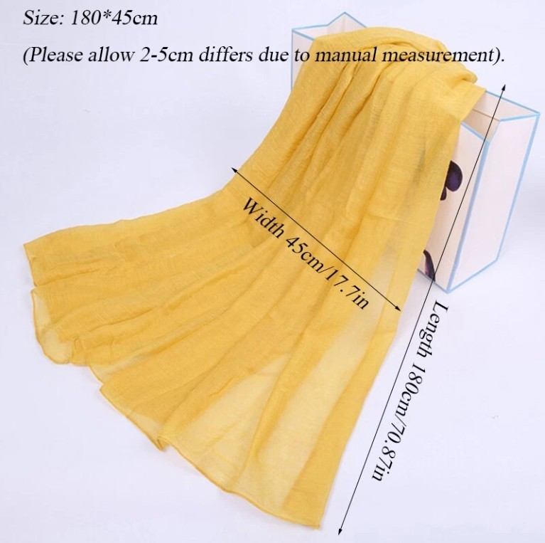 FASHION Women‘s Scarves Long Soft Cotton Girls Scarf Wrap Lady Shawls