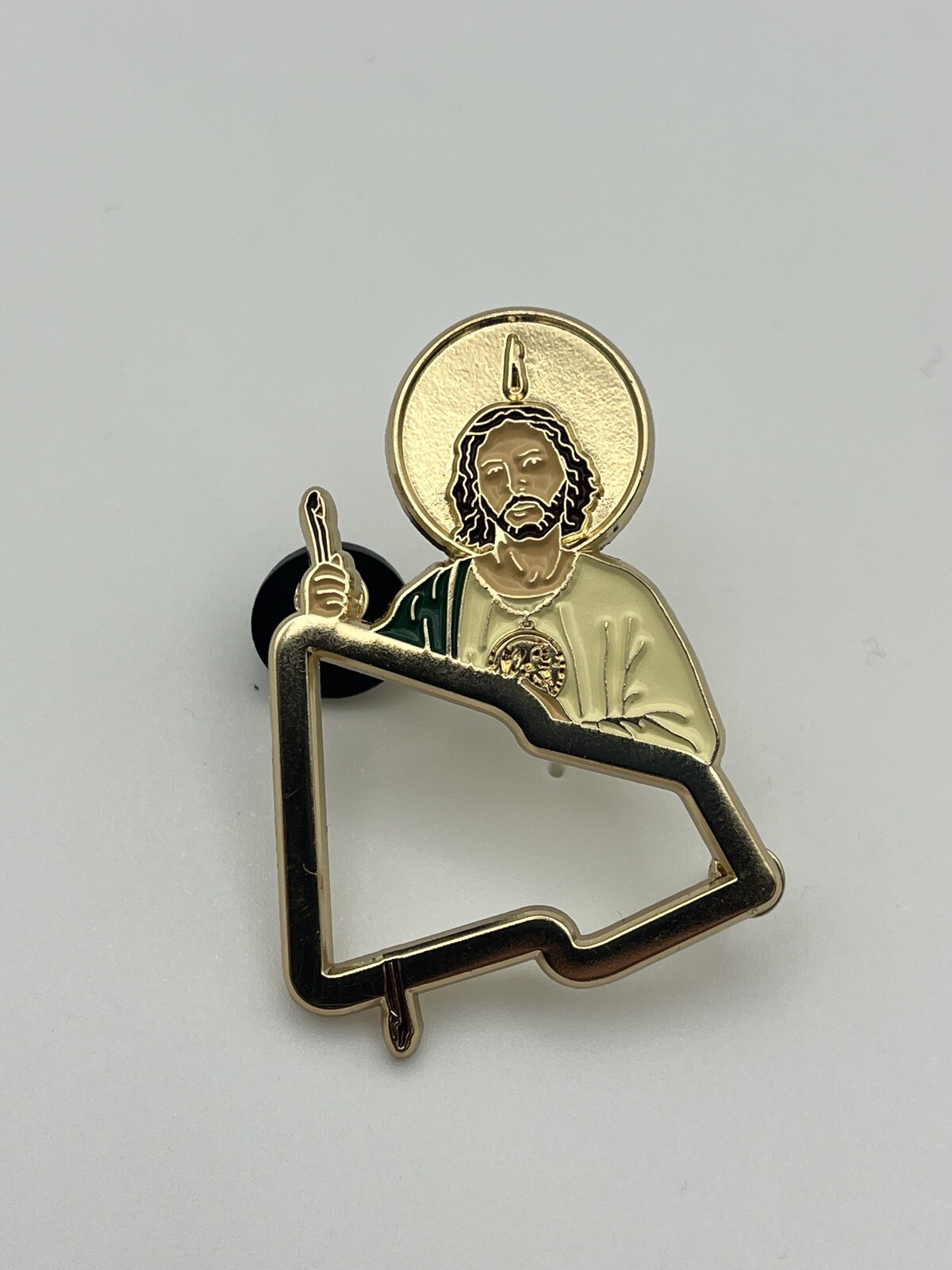 San Judas / St Jude Style Hat Pin For New Era Logo On New Era Fitted Hat
