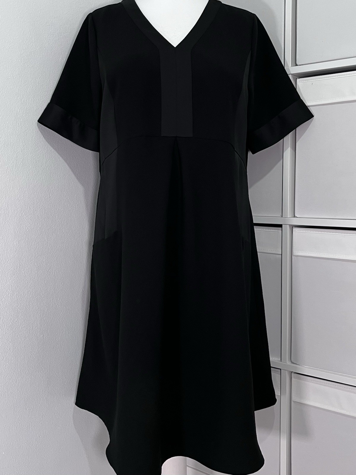 Studio Eight Black Tunic Dress Size 16 Formal Business Occasion Capsule LBD