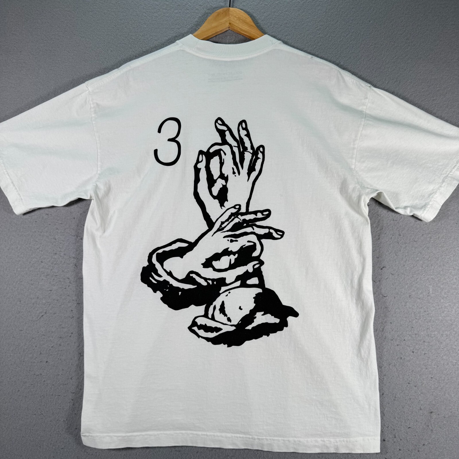 Collect And Select Steph Curry 3 God T-Shirt Mens Large White Graphic Streetwear