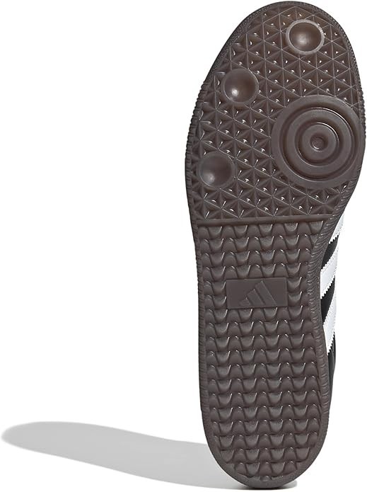 adidas Samba Indoor Sneaker, Black/White/Gum, 5.5 US Unisex Big Kid – NEW