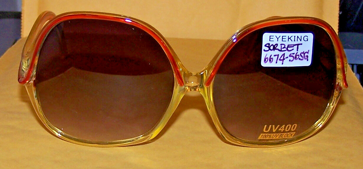 EYEKING SORBET Sunglasses 6674-56SG – PINK LENSES – UV400:100% UV BLOCK NEW!