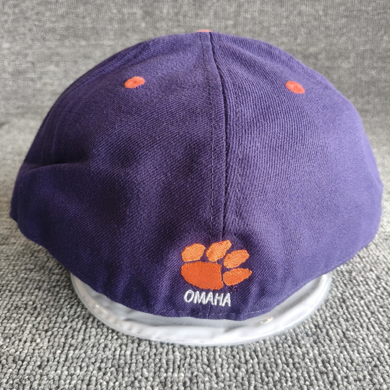 New Era Clemson Tigers 59FIFTY Fitted Purple Orange Hat 7 3 4