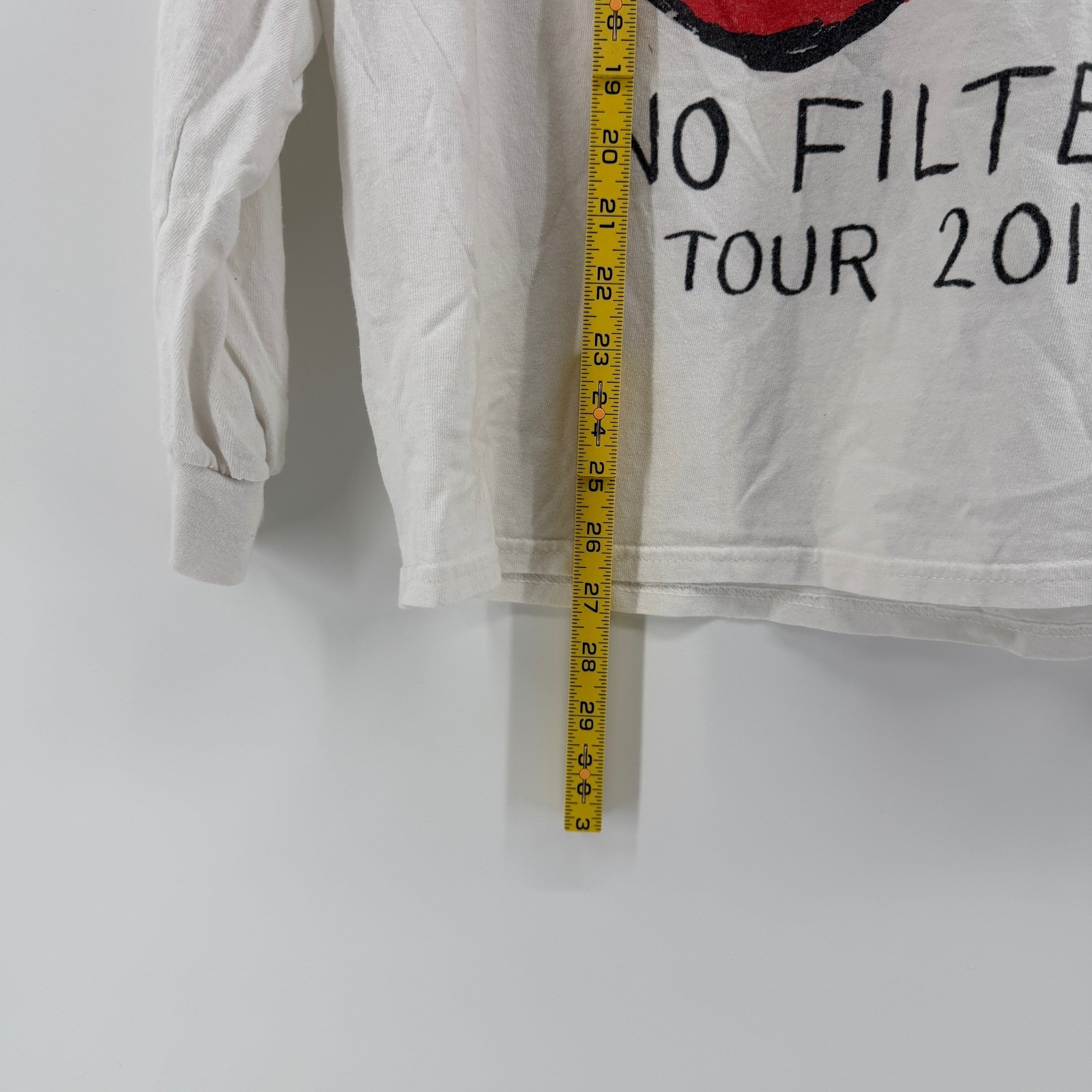 Rolling Stones No Filter Tour 2019 Long Sleeve Graphic T-Shirt White XL