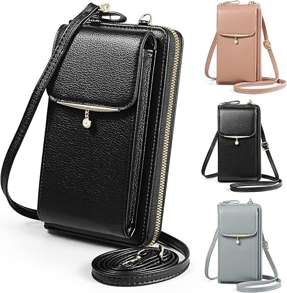 Cell Phone Purse Crossbody Bag with Card Slots for Women Compatible