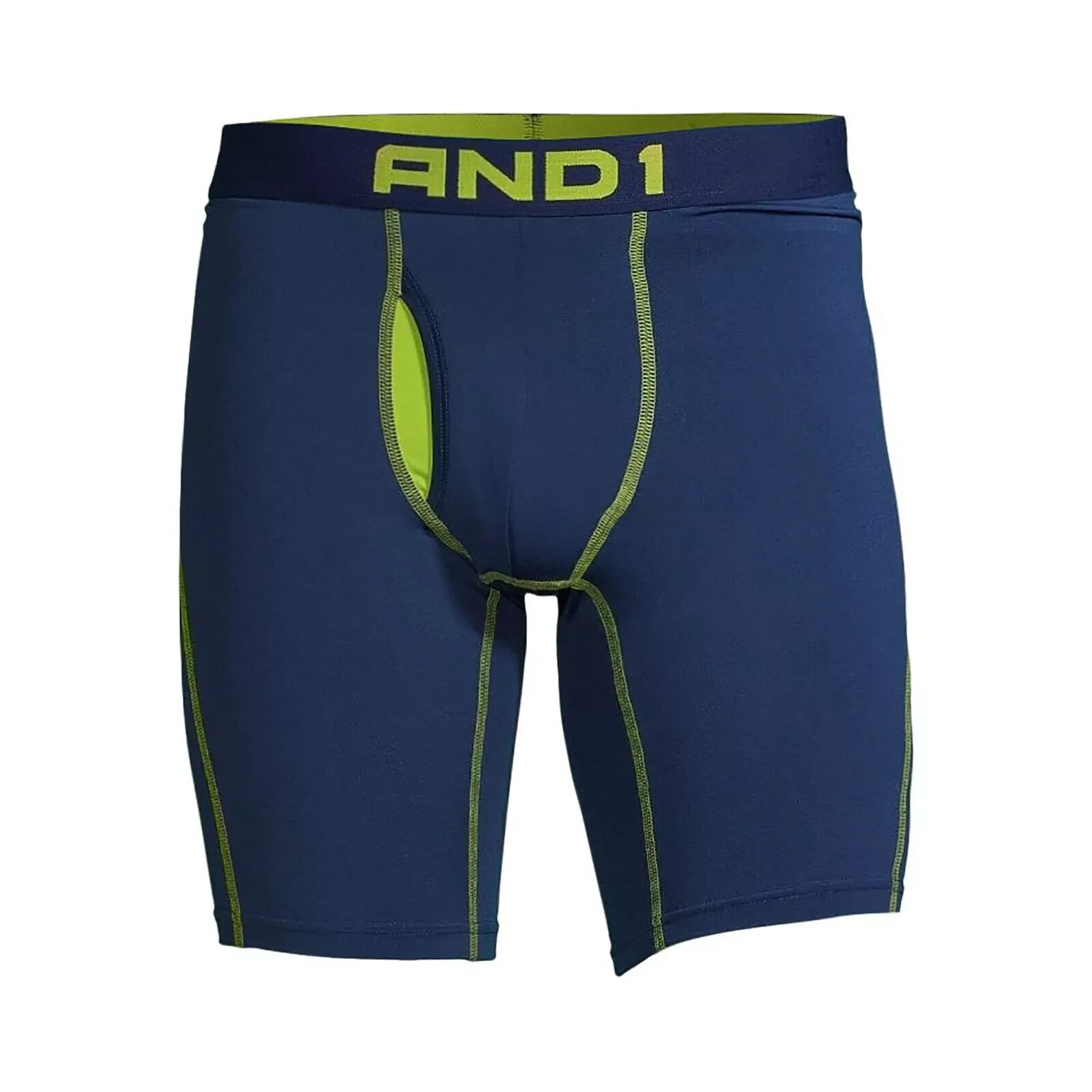 AND1® Men’s Longer Length Performance Boxer Briefs, 2 Pack “Long Leg & Cool “