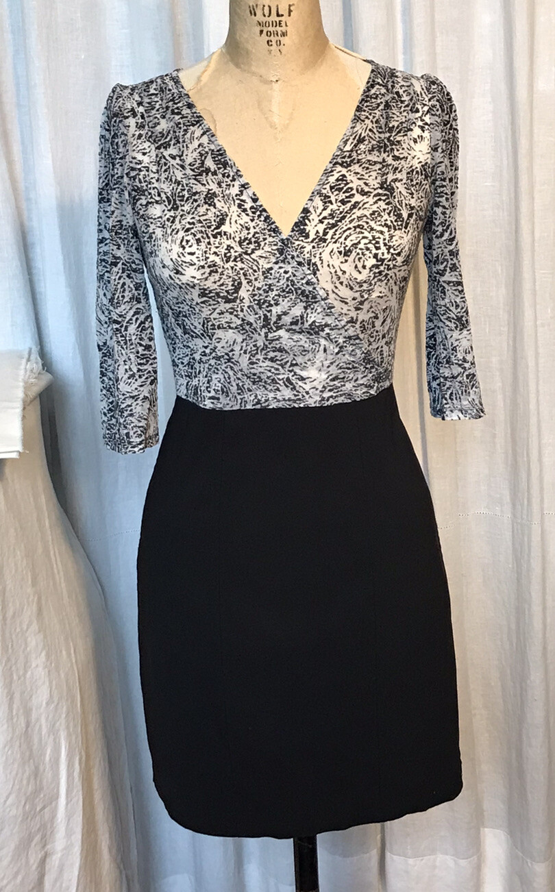 Express Womens Mesh Top Solid Skirt Dress Sz M pre-owned